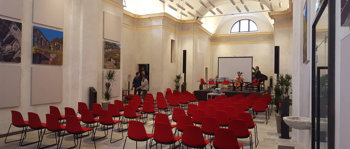 Correzione acustica Auditorium Castione Andevenno