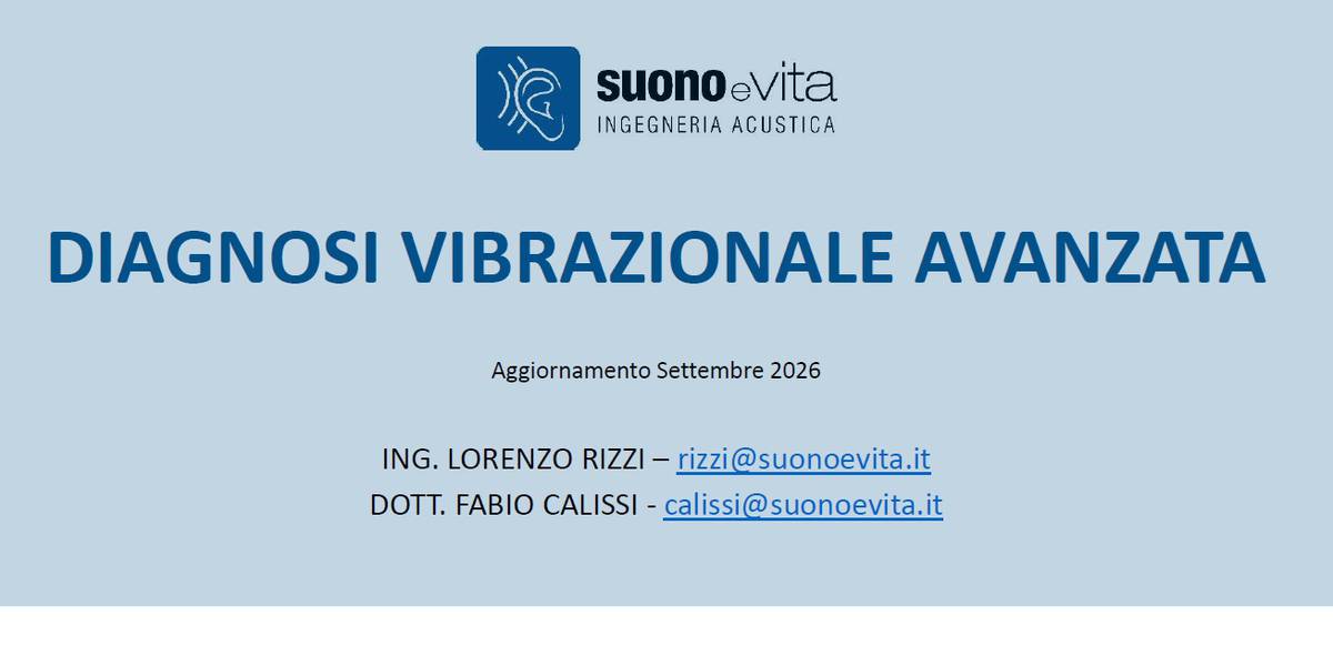 Servizi di analisi diagnosi delel vibrazioni